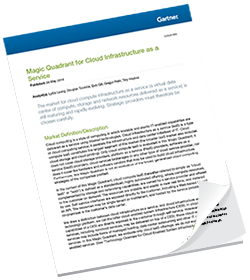 GARTNER 2014 MAGIC QUADRANT FOR CLOUD IaaS